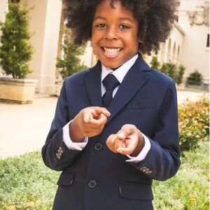 Little Tuxedo "007 5 piece suit" Navy Size 12